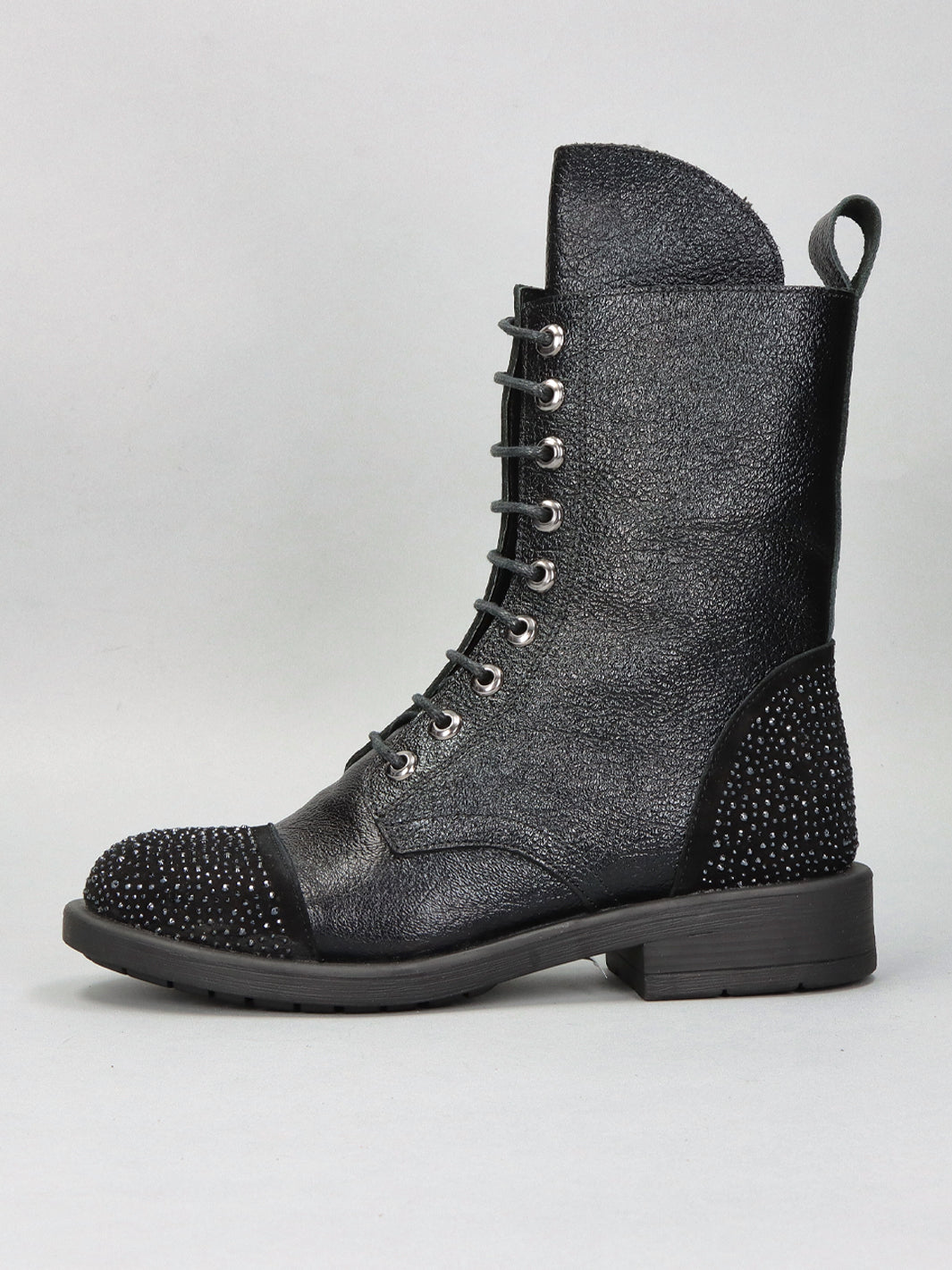 LEATHER BOOTS - BLACK