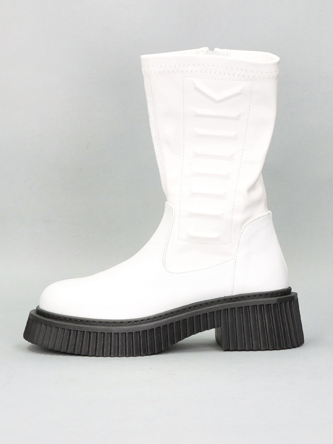 LEATHER BOOTS - WHITE