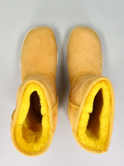 SUEDE BOOTS - YELLOW