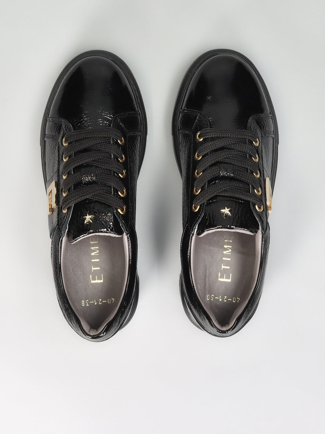 LEATHER SNEAKER - BLACK