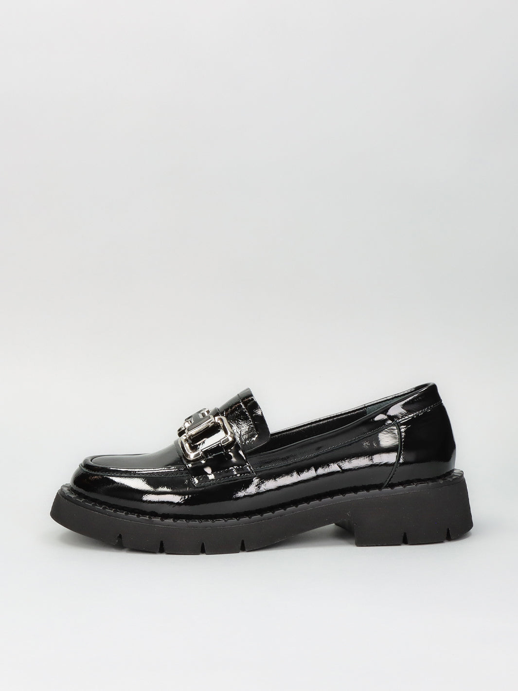 LEATHER MOCCASINS - BLACK