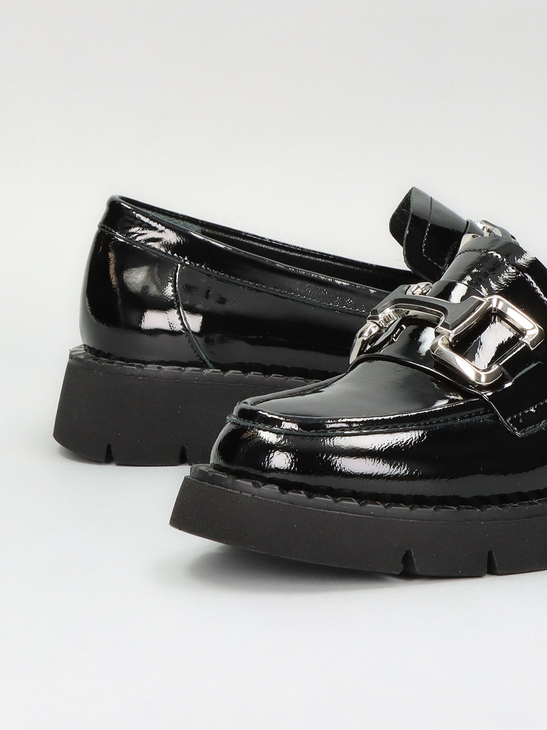 LEATHER MOCCASINS - BLACK