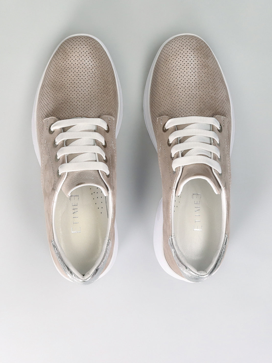 LEATHER SNEAKER - BEIGE/BROWN