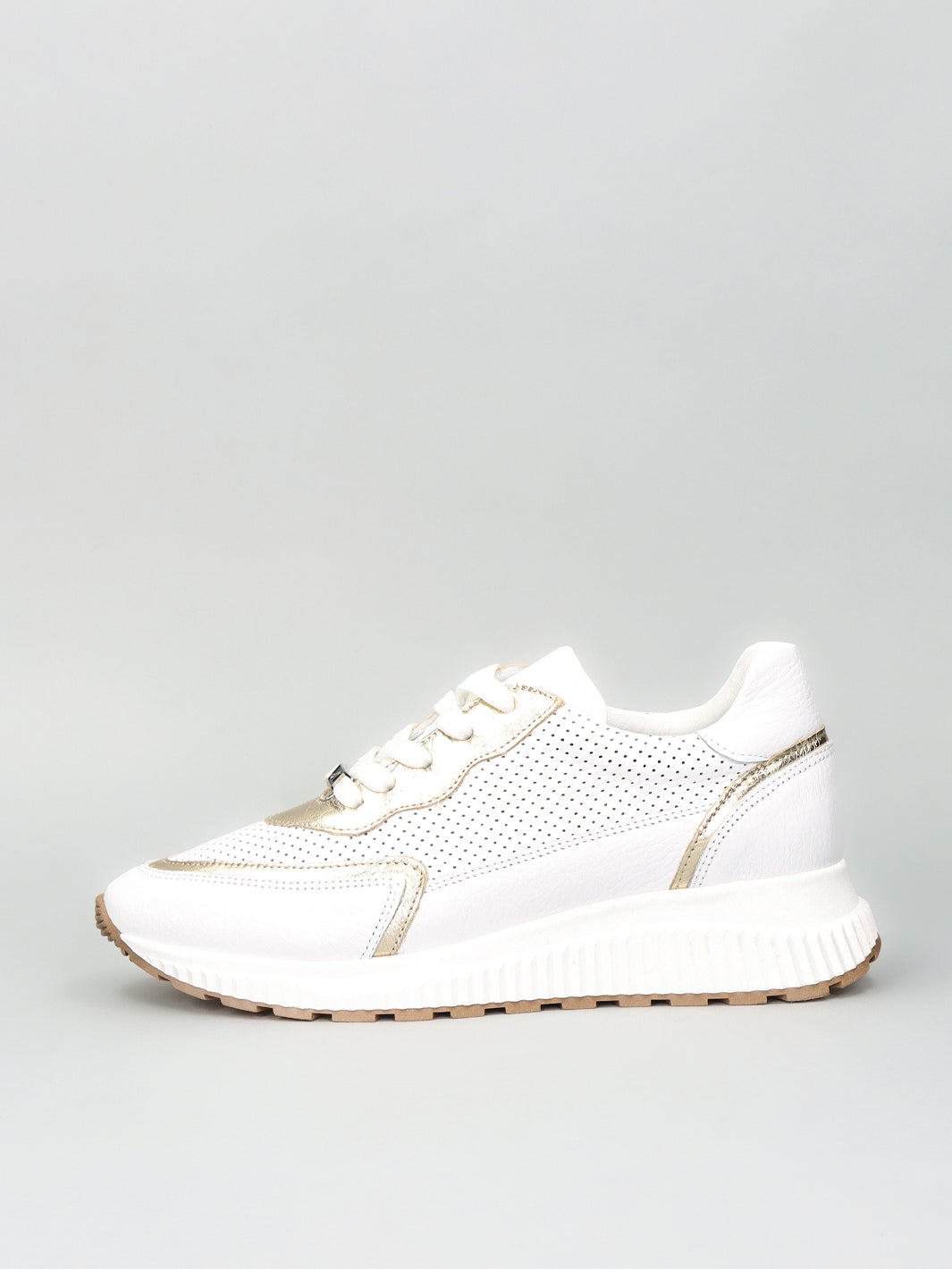 LEATHER SNEAKER - WHITE