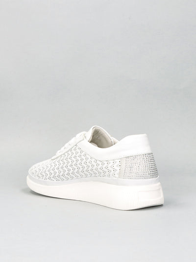 LEATHER SNEAKER - WHITE