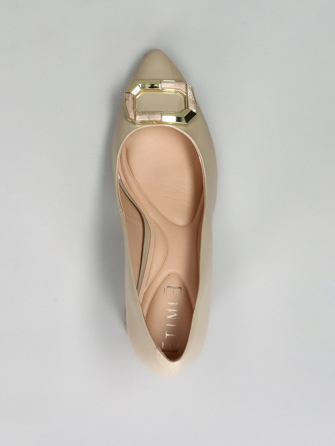 LEATHER PUMPS - BEIGE