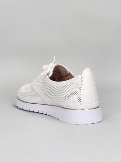 LEATHER LOW SHOES - WHITE