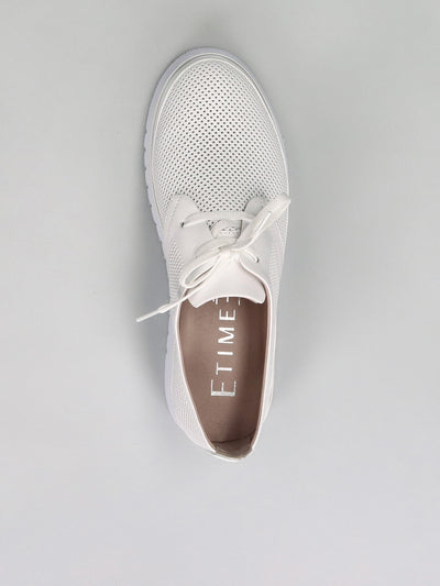 LEATHER LOW SHOES - WHITE