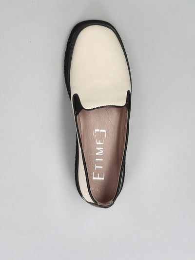 LEATHER LOW SHOES - WHITE