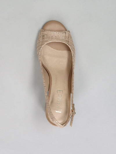 LEATHER SANDALS - BEIGE