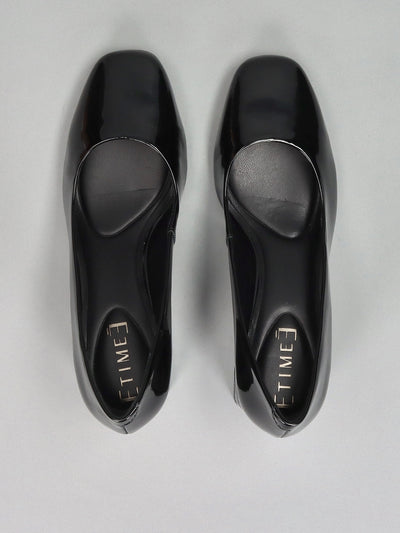 LEATHER PUMPS - BLACK