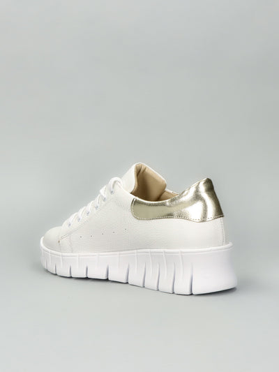 LEATHER SNEAKER - WHITE