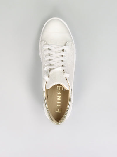 LEATHER SNEAKER - WHITE