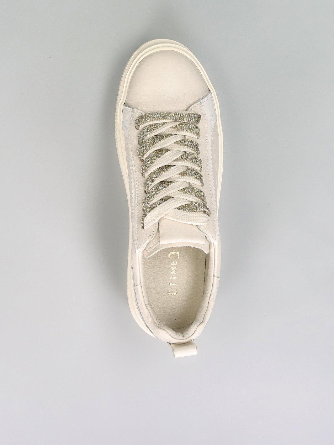 LEATHER SNEAKER - BEIGE