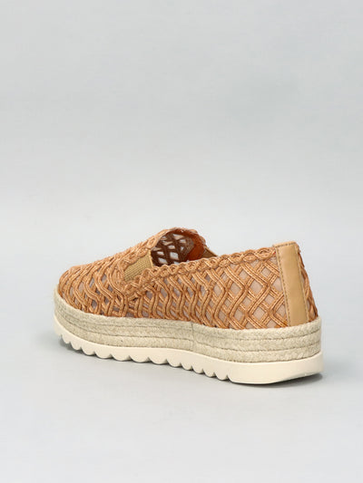 TEXTILE ESPADRILLES - BROWN