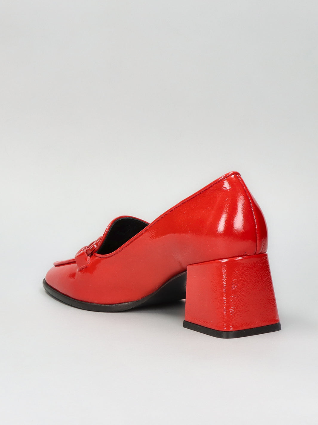 LEATHER LOW SHOES - RED