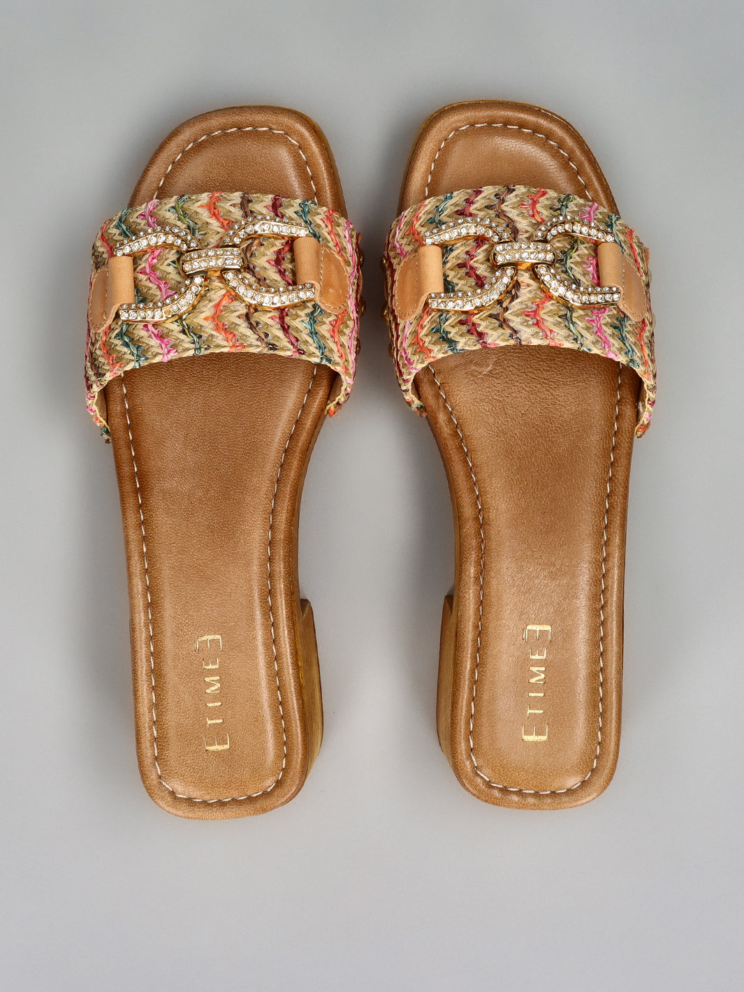 WOODEN SLIPPERS - MULTI/COLOURED