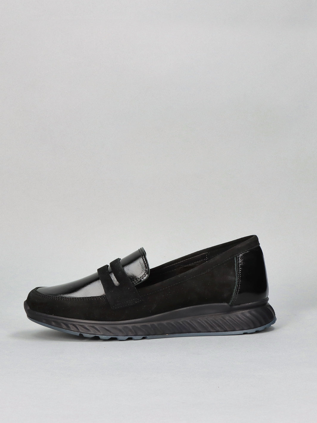 SUEDE LOW SHOES - BLACK