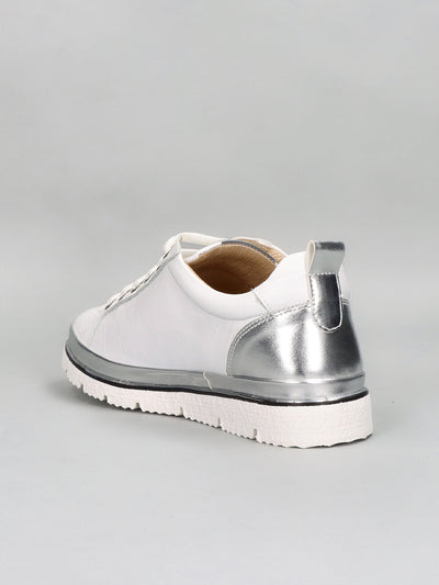 LEATHER SNEAKER - WHITE