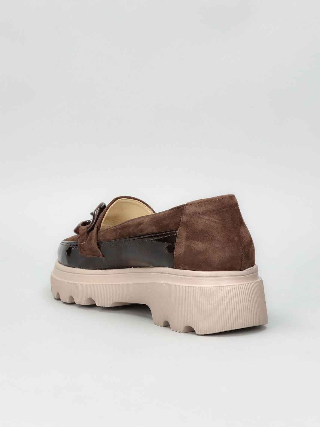 LEATHER MOCCASINS - BROWN