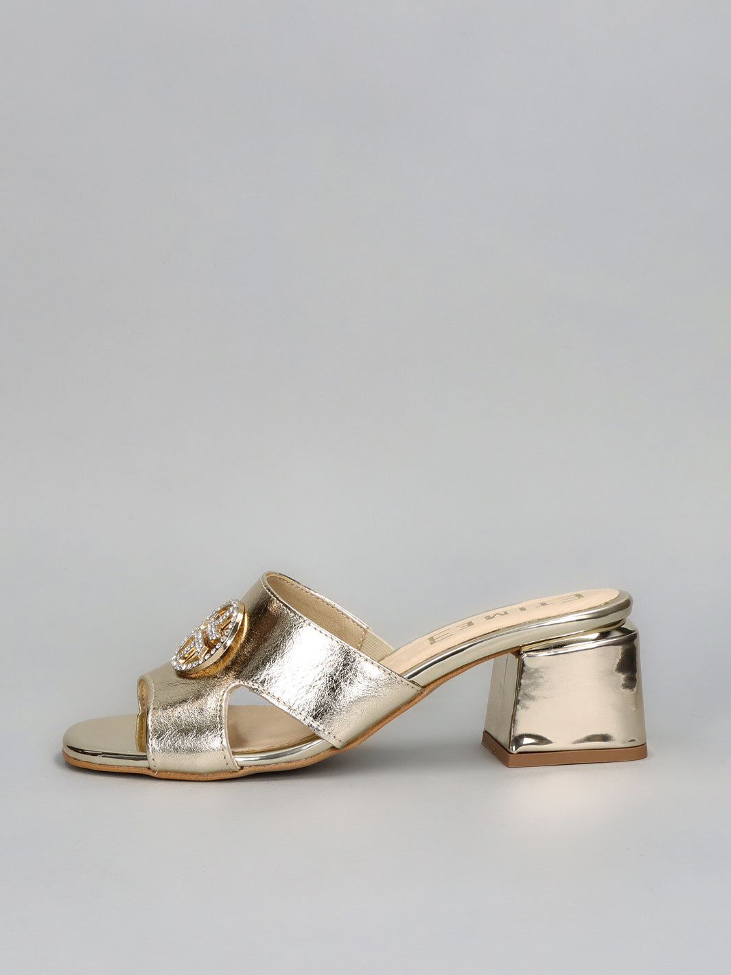 LEATHER SLIPPERS - GOLD