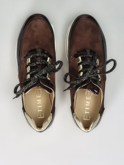 LEATHER SNEAKER - BROWN