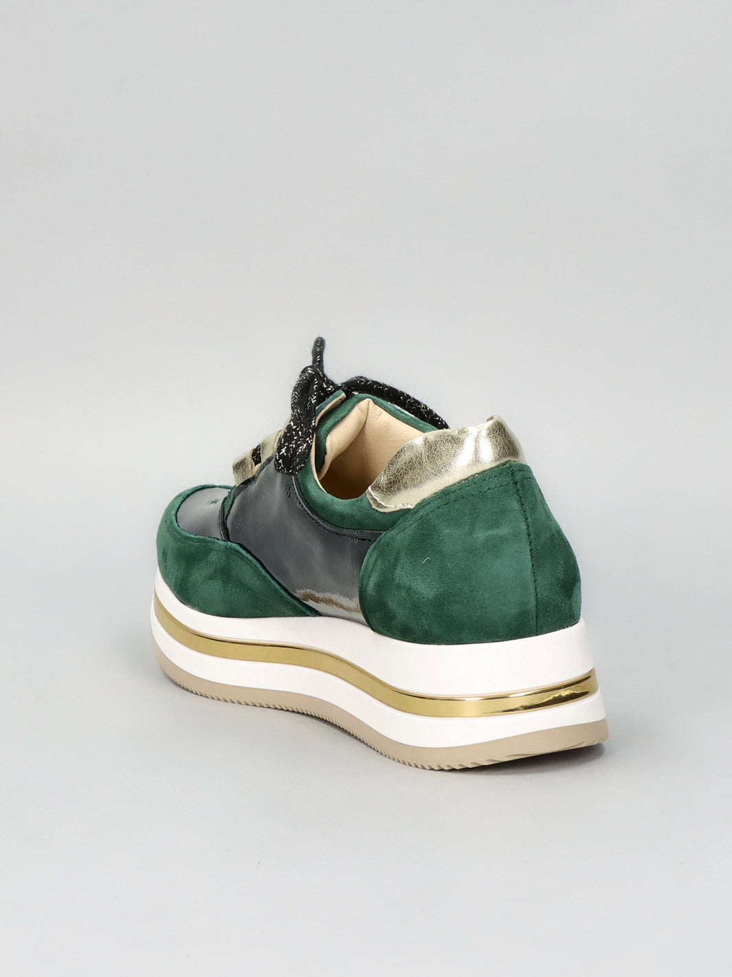 LEATHER SNEAKER - GREEN