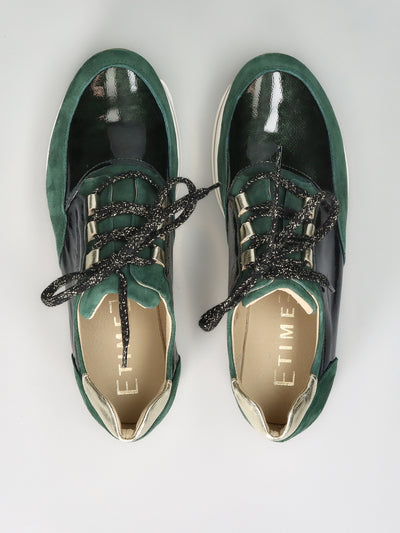 LEATHER SNEAKER - GREEN