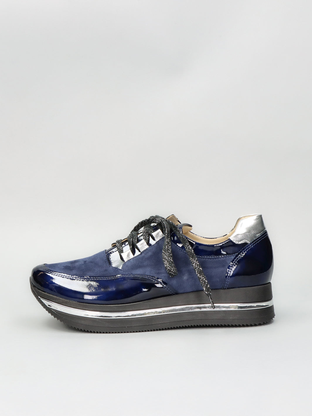 LEATHER SNEAKER - DARK BLUE