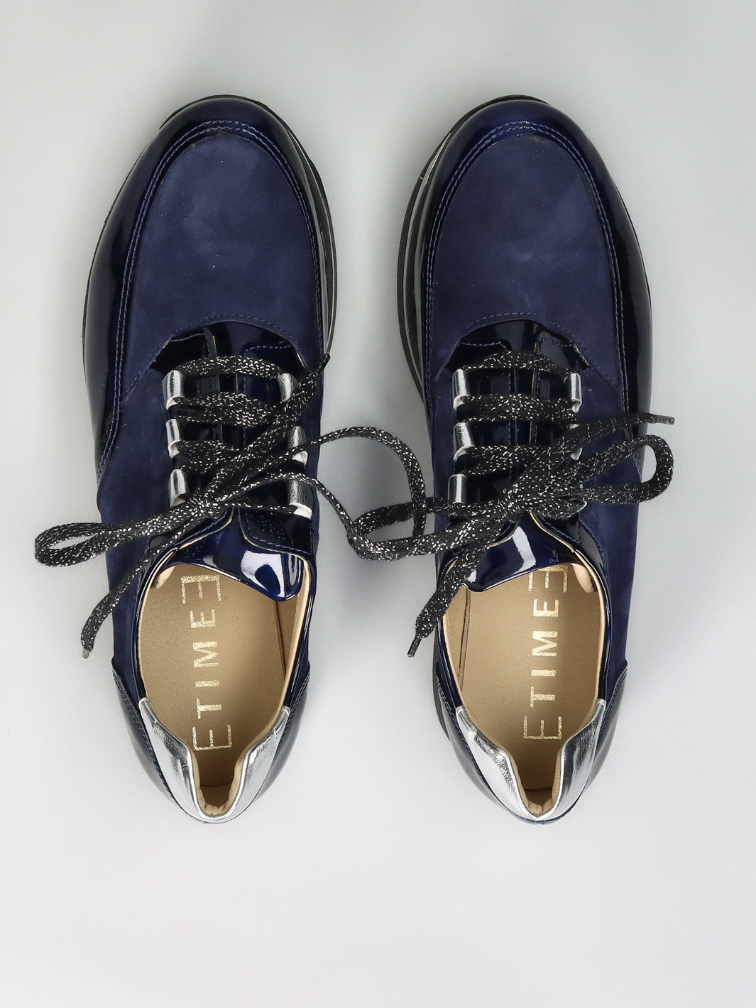 LEATHER SNEAKER - DARK BLUE